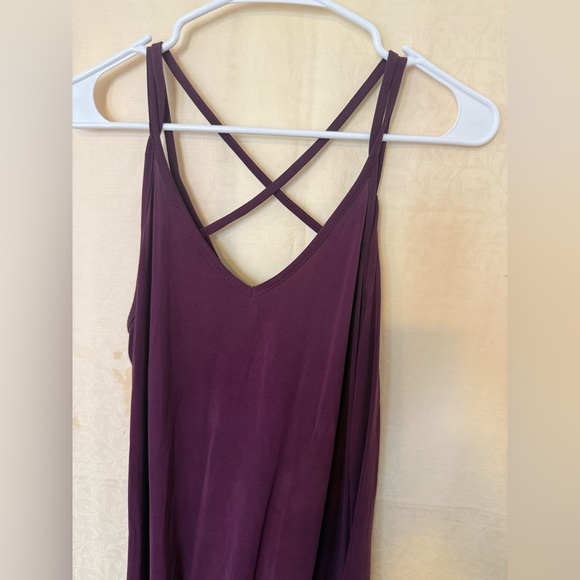 Mudd Dress,Women’s Junior Sz Medium, Red Wine Color, Stretchy Asymmetrical Dress - Picture 3 of 7